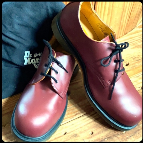 Dr. Martens Other - Dr. Martens 3 Eye Steel Toe Red Leather Men's
